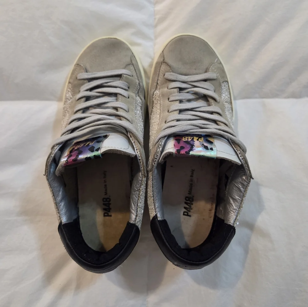 P448 Women's John Glitter Low Top Sneakers Size EU 36 Size 6 US